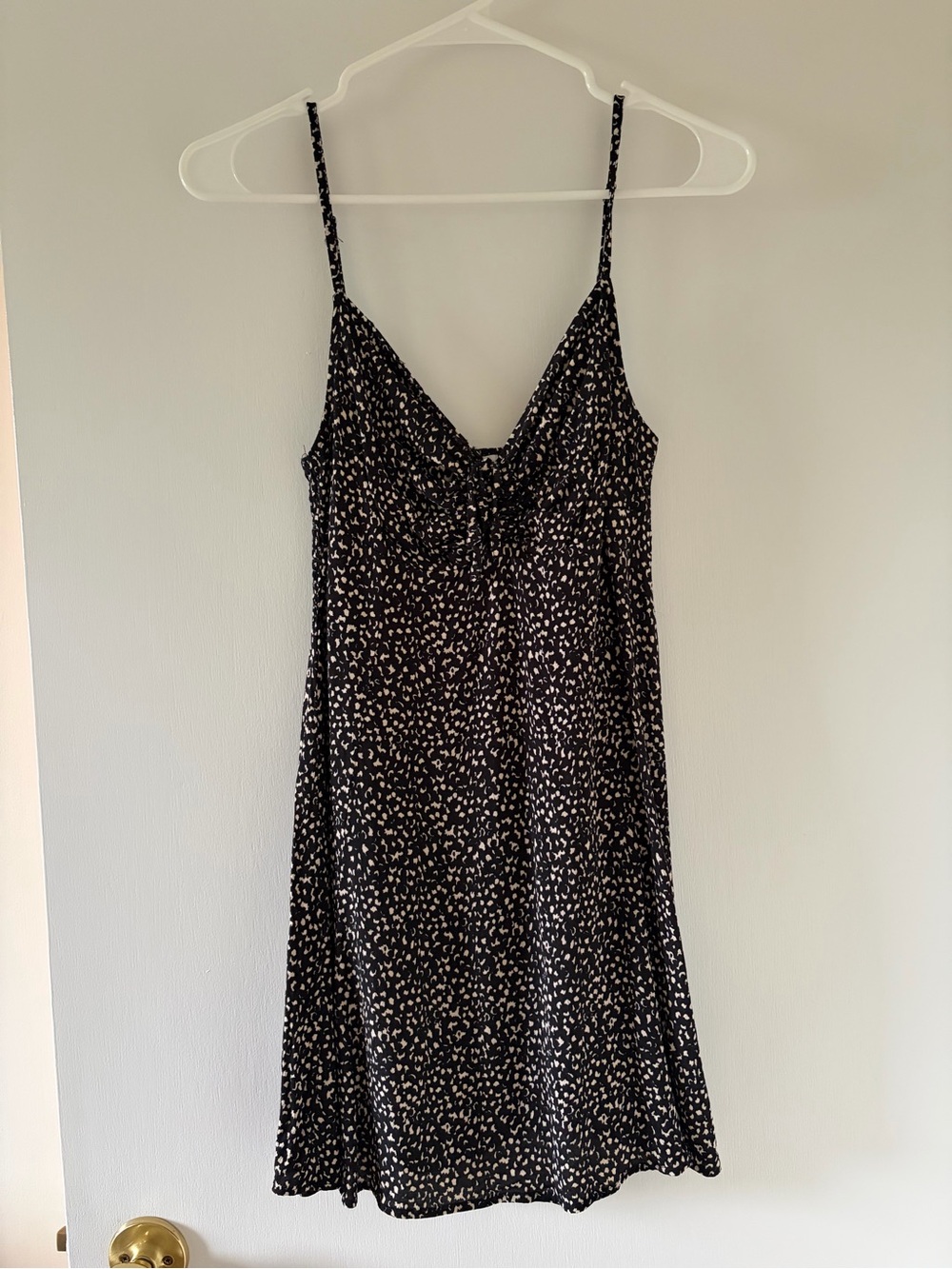 Garage small Black & White Spotted Slip Dress